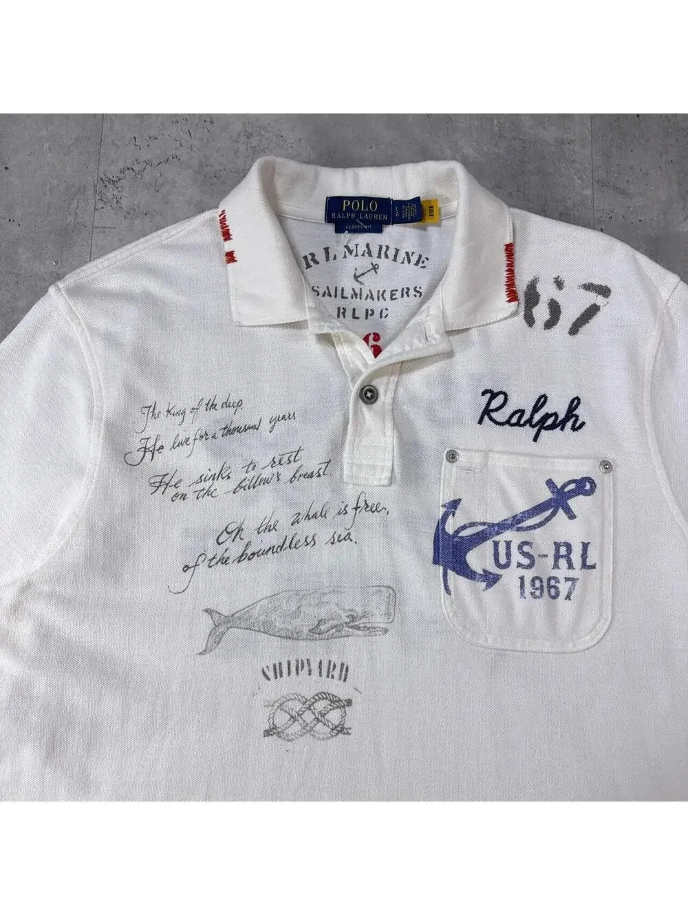 Y2K Polo Ralph Lauren 00s US RL Docking Station Polo Shirt